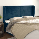 vidaXL Hoofdbord met randen 83x23x78/88 cm fluweel lichtgrijs