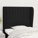 vidaXL Hoofdbord met randen 83x23x78/88 cm stof lichtgrijs