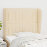 vidaXL Hoofdbord met randen 83x23x78/88 cm stof lichtgrijs