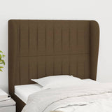 vidaXL Hoofdbord met randen 83x23x78/88 cm stof lichtgrijs