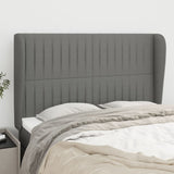 vidaXL Hoofdbord met randen 83x23x78/88 cm stof lichtgrijs