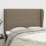 vidaXL Hoofdbord met randen 83x23x78/88 cm stof lichtgrijs