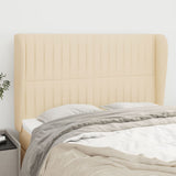 vidaXL Hoofdbord met randen 83x23x78/88 cm stof lichtgrijs