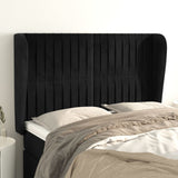 vidaXL Hoofdbord met randen 83x23x78/88 cm fluweel lichtgrijs