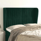vidaXL Hoofdbord met randen 83x23x78/88 cm fluweel lichtgrijs