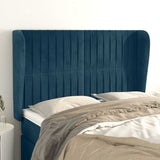 vidaXL Hoofdbord met randen 83x23x78/88 cm fluweel lichtgrijs
