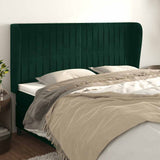 vidaXL Hoofdbord met randen 83x23x78/88 cm fluweel lichtgrijs