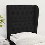 vidaXL Hoofdbord met randen 83x23x78/88 cm stof lichtgrijs