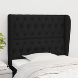 vidaXL Hoofdbord met randen 83x23x78/88 cm stof lichtgrijs
