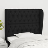 vidaXL Hoofdbord met randen 83x23x78/88 cm stof lichtgrijs