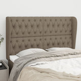 vidaXL Hoofdbord met randen 83x23x78/88 cm stof lichtgrijs