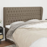 vidaXL Hoofdbord met randen 83x23x78/88 cm stof lichtgrijs