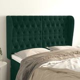vidaXL Hoofdbord met randen 83x23x78/88 cm fluweel lichtgrijs