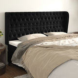 vidaXL Hoofdbord met randen 83x23x78/88 cm fluweel lichtgrijs