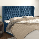 vidaXL Hoofdbord met randen 83x23x78/88 cm fluweel lichtgrijs