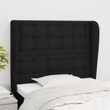 vidaXL Hoofdbord met randen 83x23x78/88 cm stof lichtgrijs