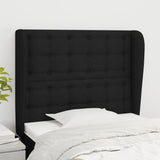 vidaXL Hoofdbord met randen 83x23x78/88 cm stof lichtgrijs