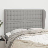 vidaXL Hoofdbord met randen 83x23x78/88 cm stof lichtgrijs