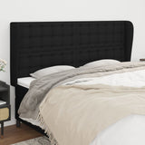 vidaXL Hoofdbord met randen 83x23x78/88 cm stof lichtgrijs