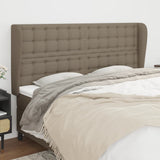 vidaXL Hoofdbord met randen 83x23x78/88 cm stof lichtgrijs