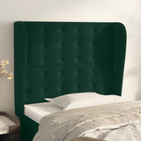vidaXL Hoofdbord met randen 83x23x78/88 cm fluweel lichtgrijs