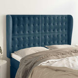 vidaXL Hoofdbord met randen 83x23x78/88 cm fluweel lichtgrijs