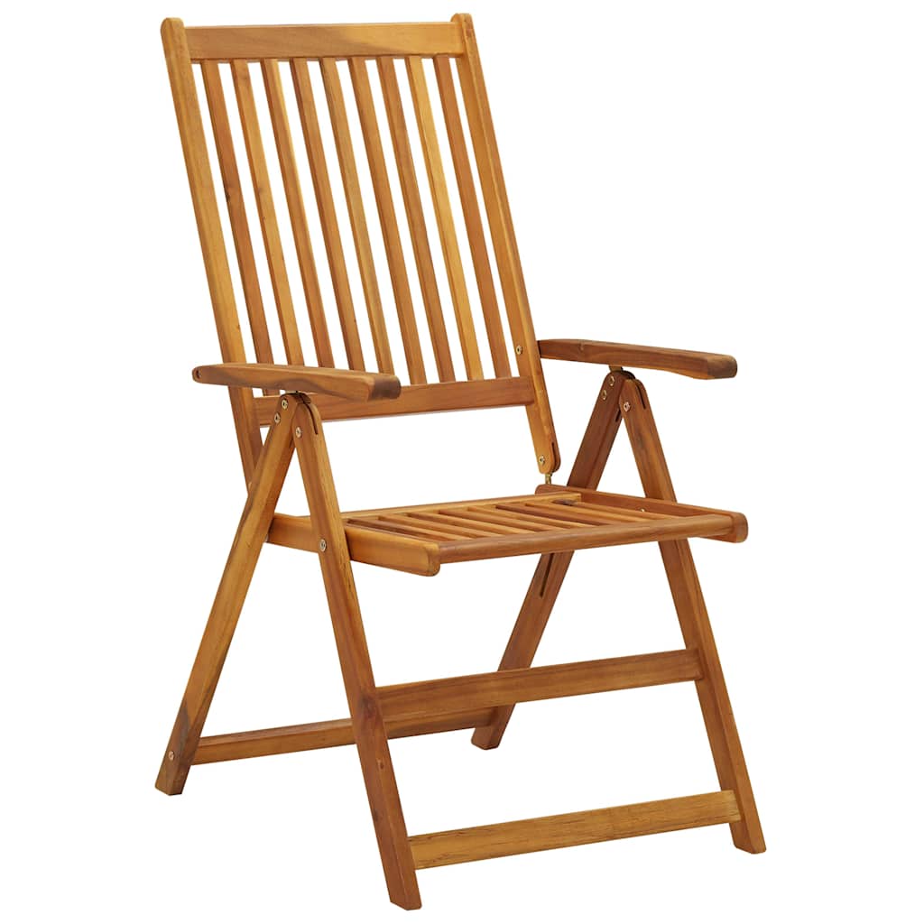 vidaXL Tuinstoelen 2 st verstelbaar massief acaciahout