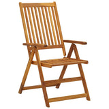 vidaXL Tuinstoelen 2 st verstelbaar massief acaciahout