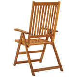 vidaXL Tuinstoelen 2 st verstelbaar massief acaciahout