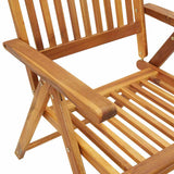 vidaXL Tuinstoelen 2 st verstelbaar massief acaciahout
