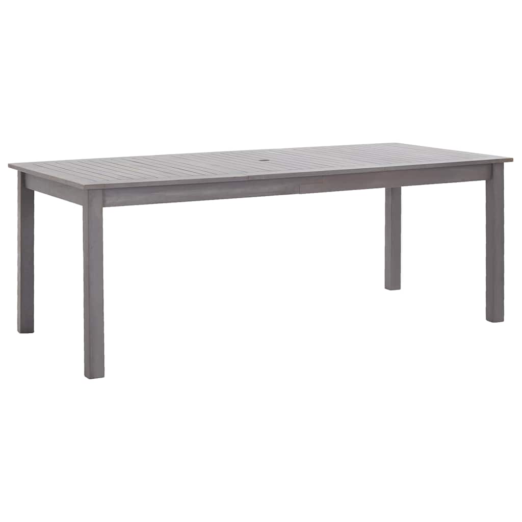 vidaXL Tuintafel 140x80x74 cm massief acaciahout greywash