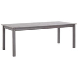 vidaXL Tuintafel 140x80x74 cm massief acaciahout greywash