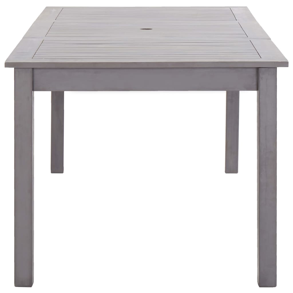 vidaXL Tuintafel 140x80x74 cm massief acaciahout greywash