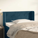 vidaXL Headboard with Edges 83x16x78/88 cm Velvet Light Gray