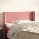 vidaXL Headboard with Edges 83x16x78/88 cm Velvet Light Gray