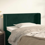 vidaXL Headboard with Edges 83x16x78/88 cm Velvet Light Gray