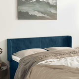 vidaXL Headboard with Edges 83x16x78/88 cm Velvet Light Gray