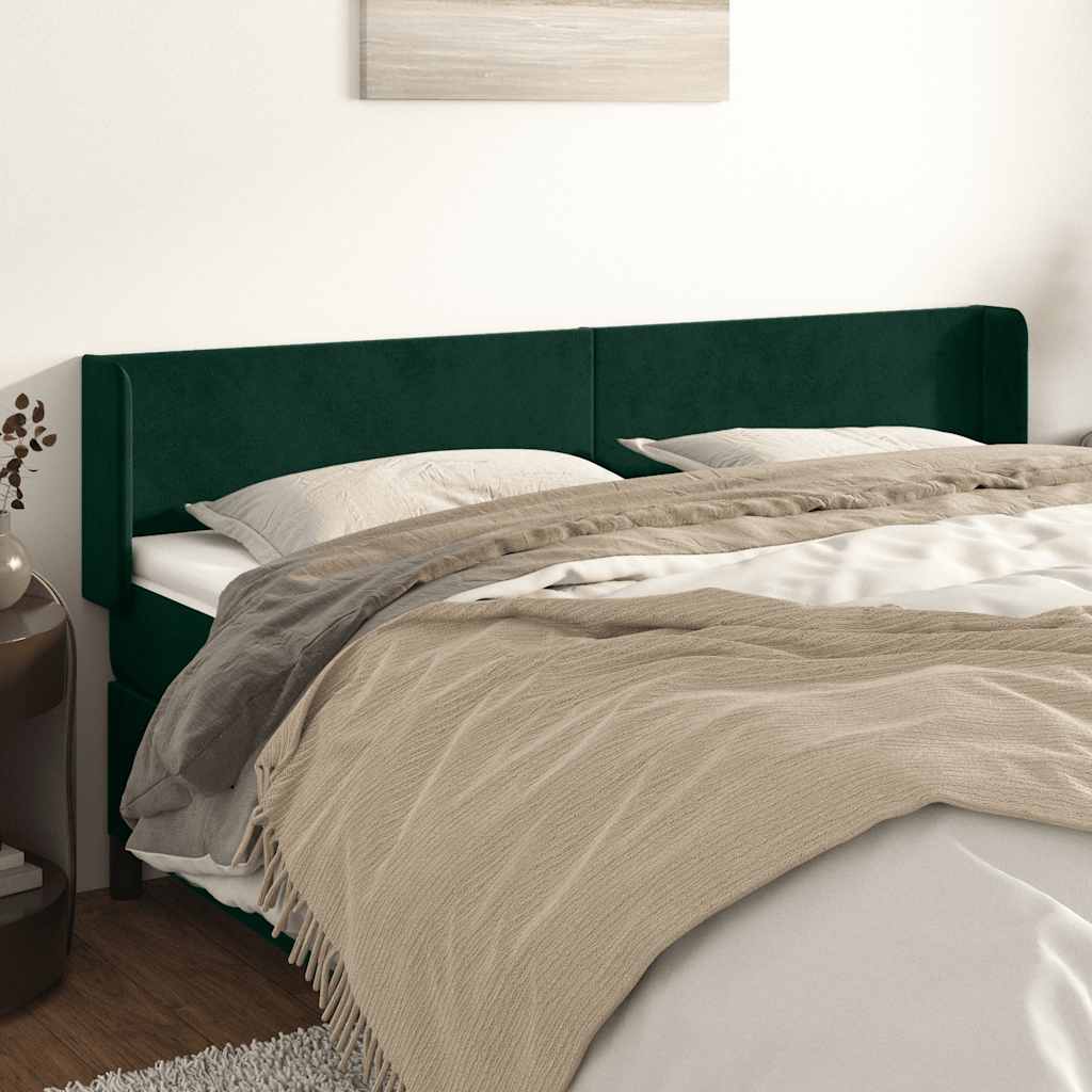 vidaXL Headboard with Edges 83x16x78/88 cm Velvet Light Gray
