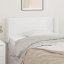 vidaXL Headboard with Edges 83x16x78/88 cm Faux Leather Black