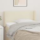 vidaXL Headboard with Edges 83x16x78/88 cm Faux Leather Black