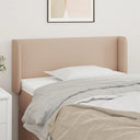 vidaXL Headboard with Edges 83x16x78/88 cm Faux Leather Black