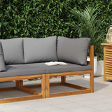 vidaXL Corner Sofas 2 pcs with cushions sectional dark grey