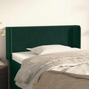 vidaXL Headboard with Edges 83x16x78/88 cm Velvet Light Gray