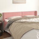 vidaXL Headboard with Edges 83x16x78/88 cm Velvet Light Gray