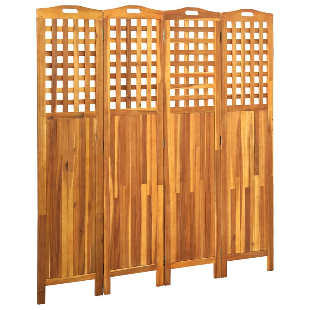 vidaXL Kamerscherm met 3 panelen 121x2x170 cm massief acaciahout