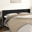 vidaXL Headboard with Edges 83x16x78/88 cm Velvet Light Gray
