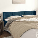 vidaXL Headboard with Edges 83x16x78/88 cm Velvet Light Gray
