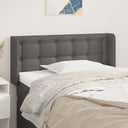 vidaXL Headboard with Edges 83x16x78/88 cm Faux Leather Black