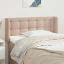 vidaXL Headboard with Edges 83x16x78/88 cm Faux Leather Black