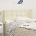 vidaXL Headboard with Edges 83x16x78/88 cm Faux Leather Black